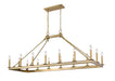 Z-Lite Canada - 16 Light Chandelier - Barclay - Olde Brass- Union Lighting Luminaires Decor