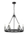 Z-Lite Canada - Six Light Chandelier - Barclay - Matte Black- Union Lighting Luminaires Decor