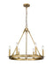 Z-Lite Canada - Six Light Chandelier - Barclay - Olde Brass- Union Lighting Luminaires Decor