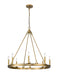 Z-Lite Canada - Eight Light Chandelier - Barclay - Olde Brass- Union Lighting Luminaires Decor