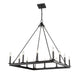 Z-Lite Canada - 12 Light Chandelier - Barclay - Matte Black- Union Lighting Luminaires Decor