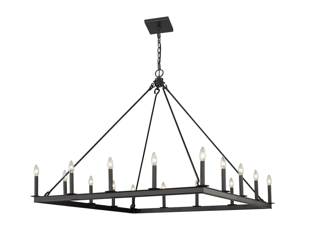 Z-Lite Canada - 16 Light Chandelier - Barclay - Matte Black- Union Lighting Luminaires Decor