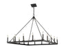 Z-Lite Canada - 16 Light Chandelier - Barclay - Matte Black- Union Lighting Luminaires Decor