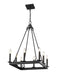Z-Lite Canada - Eight Light Chandelier - Barclay - Matte Black- Union Lighting Luminaires Decor