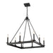 Z-Lite Canada - Eight Light Chandelier - Barclay - Matte Black- Union Lighting Luminaires Decor
