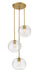 Z-Lite Canada - Three Light Pendant - Harmony - Olde Brass- Union Lighting Luminaires Decor