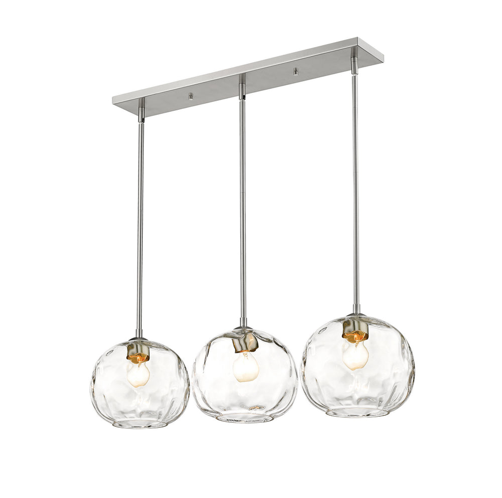 Z-Lite Canada - Three Light Island Pendant - Chloe - Brushed Nickel- Union Lighting Luminaires Decor