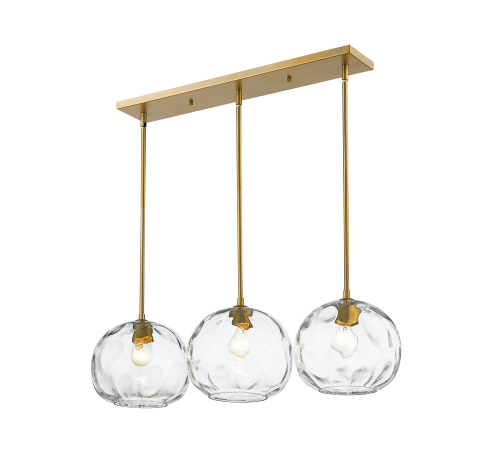 Z-Lite Canada - Three Light Island Pendant - Chloe - Olde Brass- Union Lighting Luminaires Decor