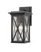 Z-Lite Canada - One Light Outdoor Wall Sconce - Brookside - Black- Union Lighting Luminaires Decor