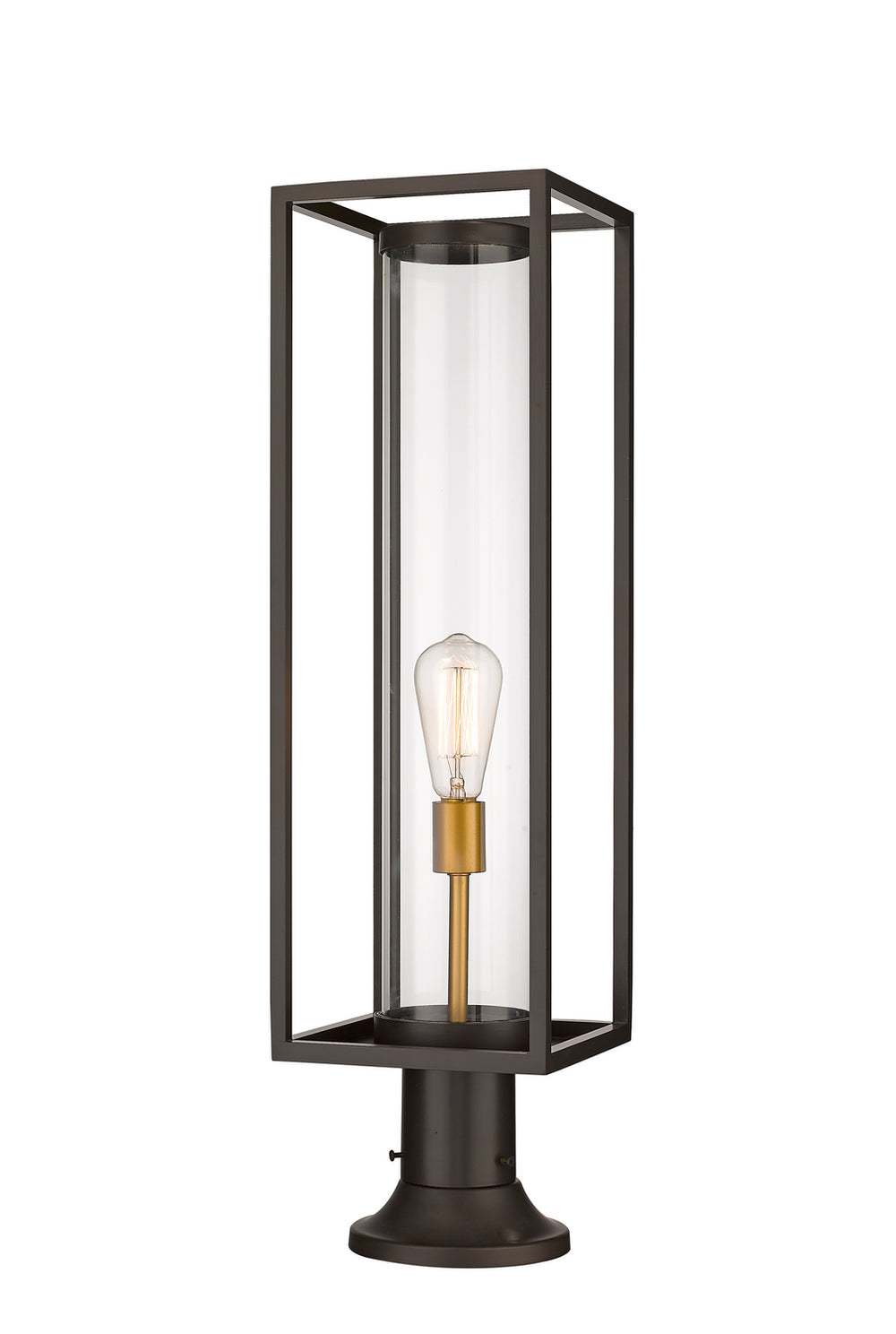 Z-Lite Canada - One Light Outdoor Pier Mount - Dunbroch - Deep Bronze / Outdoor Brass- Union Lighting Luminaires Decor