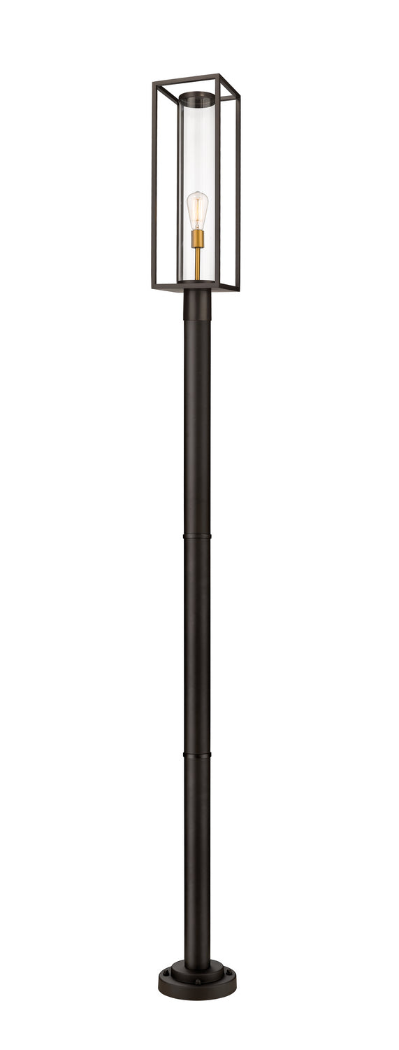 Z-Lite Canada - One Light Outdoor Post Mount - Dunbroch - Deep Bronze / Outdoor Brass- Union Lighting Luminaires Decor
