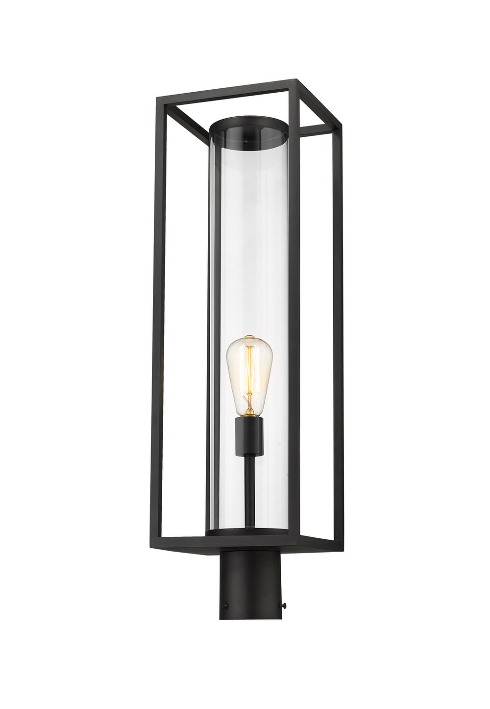 Z-Lite Canada - One Light Outdoor Post Mount - Dunbroch - Black- Union Lighting Luminaires Decor