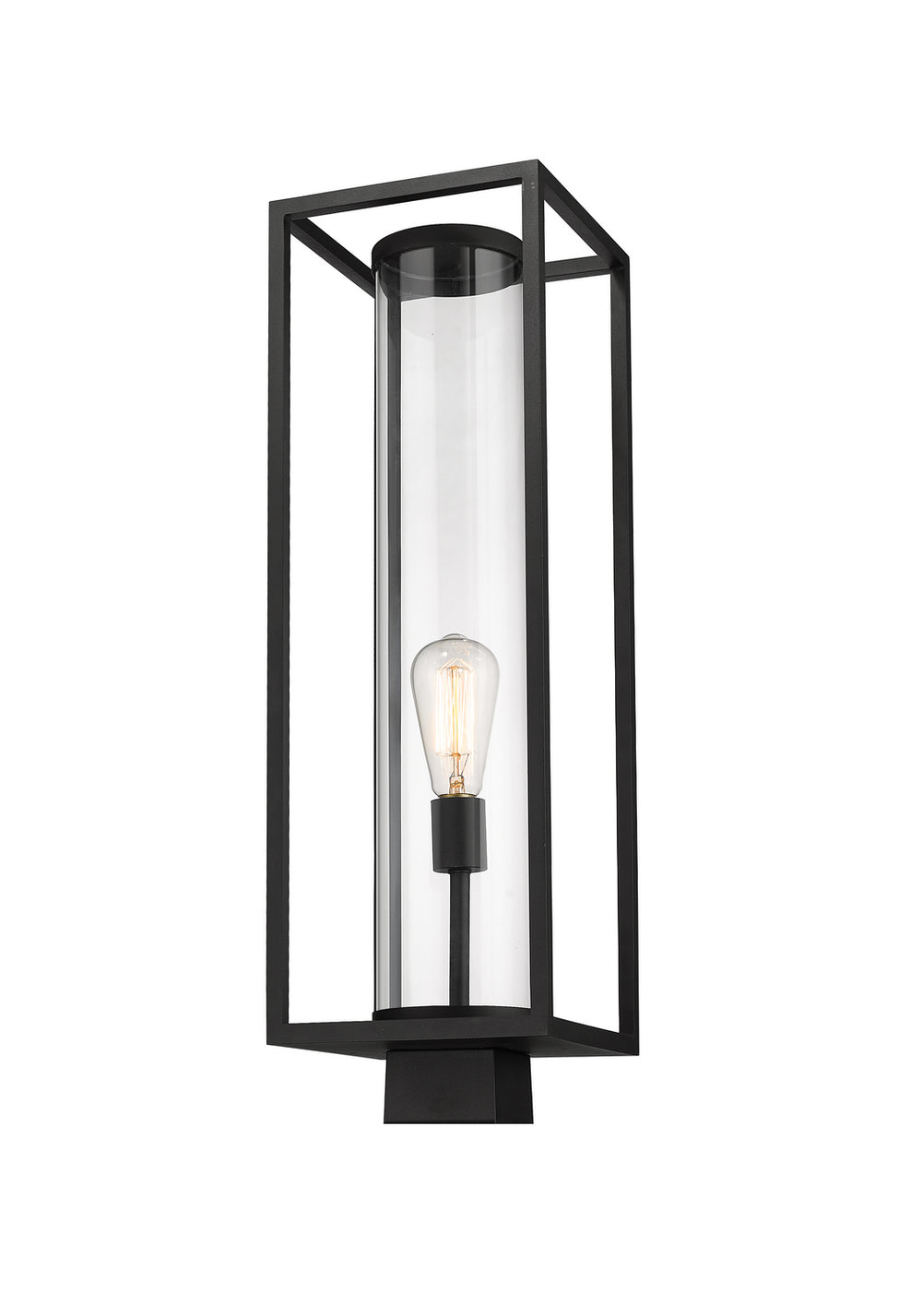 Z-Lite Canada - One Light Outdoor Post Mount - Dunbroch - Black- Union Lighting Luminaires Decor