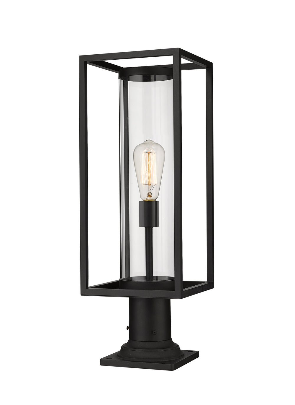 Z-Lite Canada - One Light Outdoor Pier Mount - Dunbroch - Black- Union Lighting Luminaires Decor