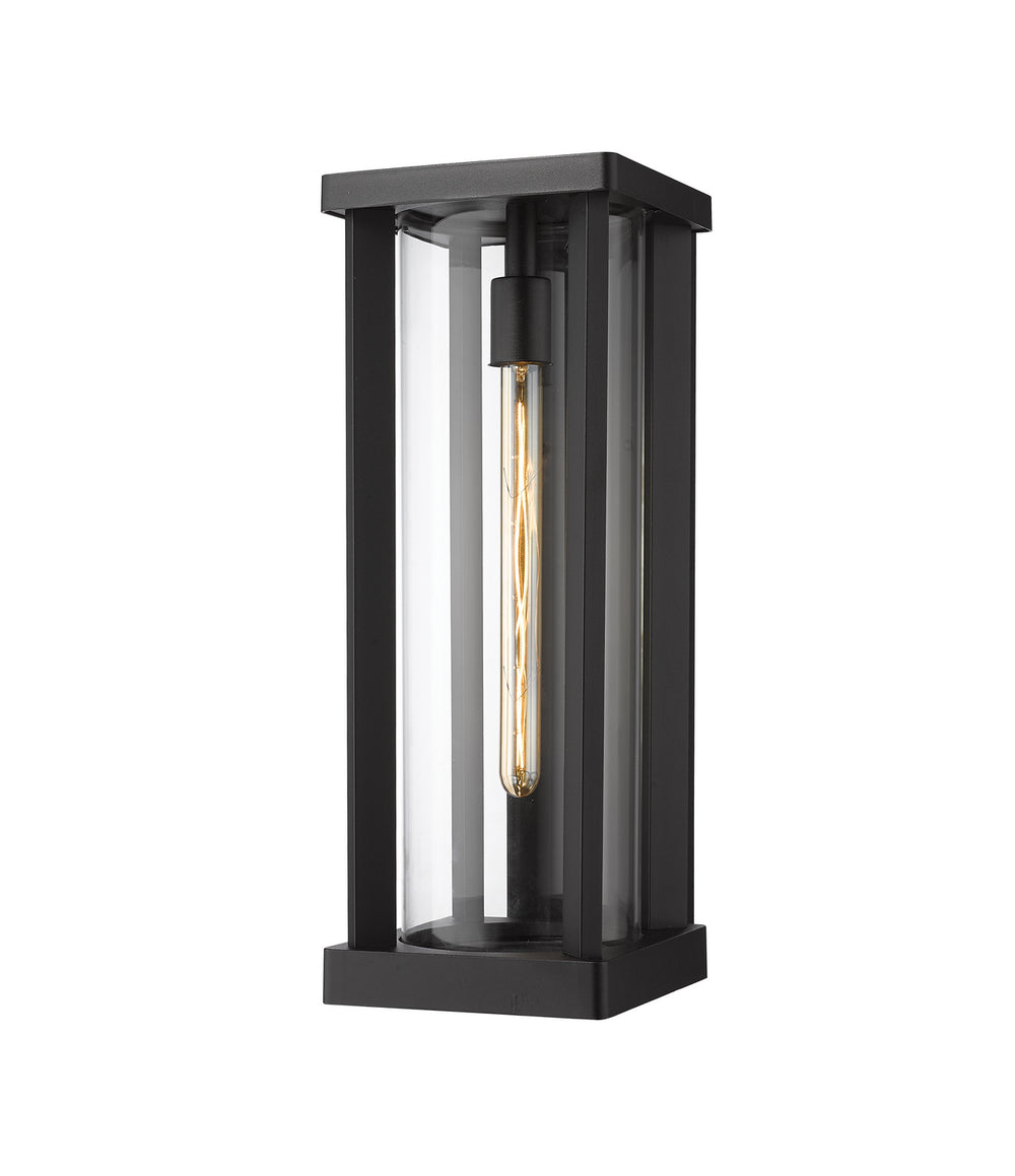 Z-Lite Canada - One Light Outdoor Wall Sconce - Glenwood - Black- Union Lighting Luminaires Decor