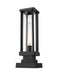 Z-Lite Canada - One Light Outdoor Pier Mount - Glenwood - Black- Union Lighting Luminaires Decor