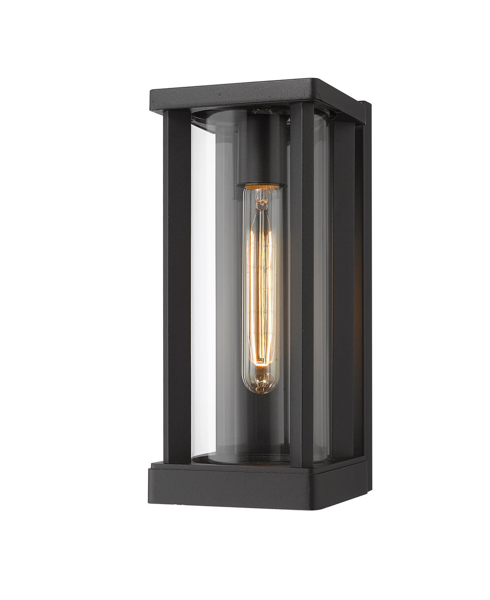 Z-Lite Canada - One Light Outdoor Wall Sconce - Glenwood - Black- Union Lighting Luminaires Decor