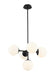 Z-Lite Canada - Five Light Pendant - Midnetic - Matte Black- Union Lighting Luminaires Decor