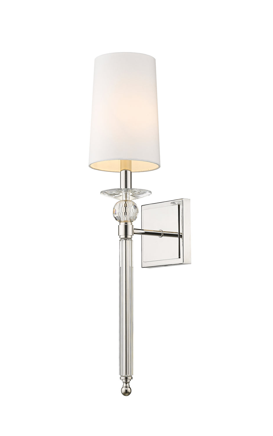 Z-Lite Canada - One Light Wall Sconce - Ava - Polished Nickel- Union Lighting Luminaires Decor