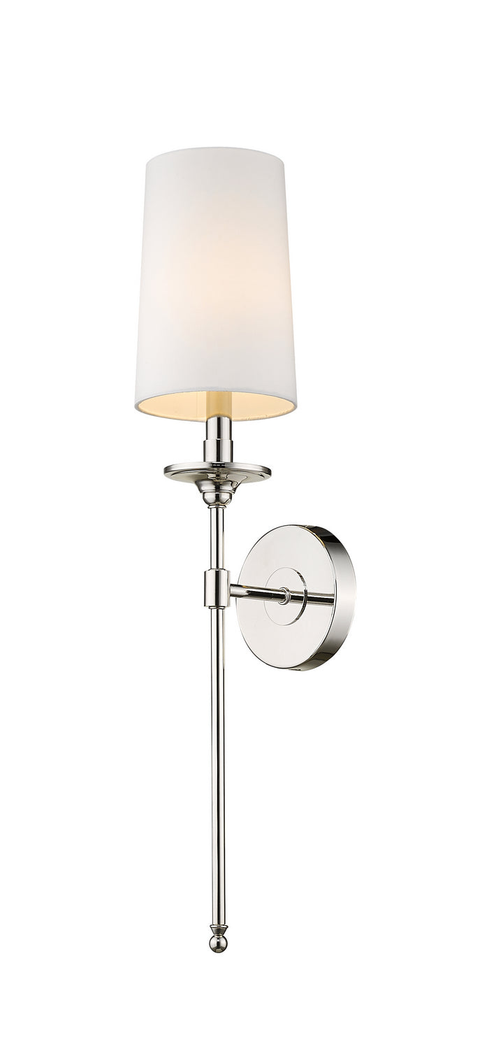 Z-Lite Canada - One Light Wall Sconce - Emily - Polished Nickel- Union Lighting Luminaires Decor