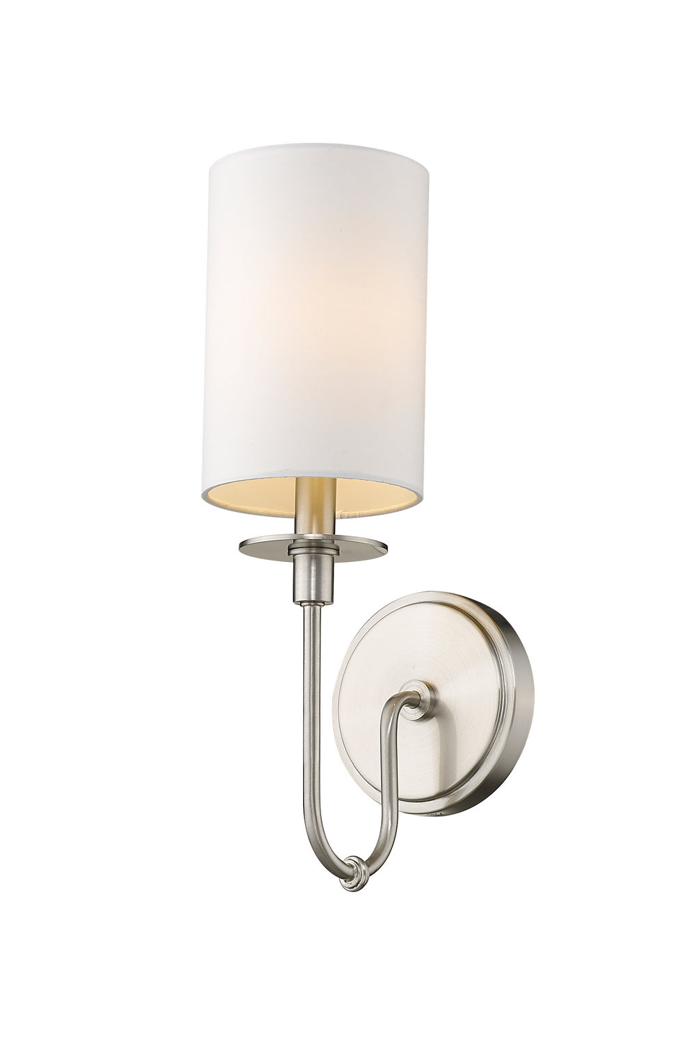 Z-Lite Canada - One Light Wall Sconce - Ella - Brushed Nickel- Union Lighting Luminaires Decor