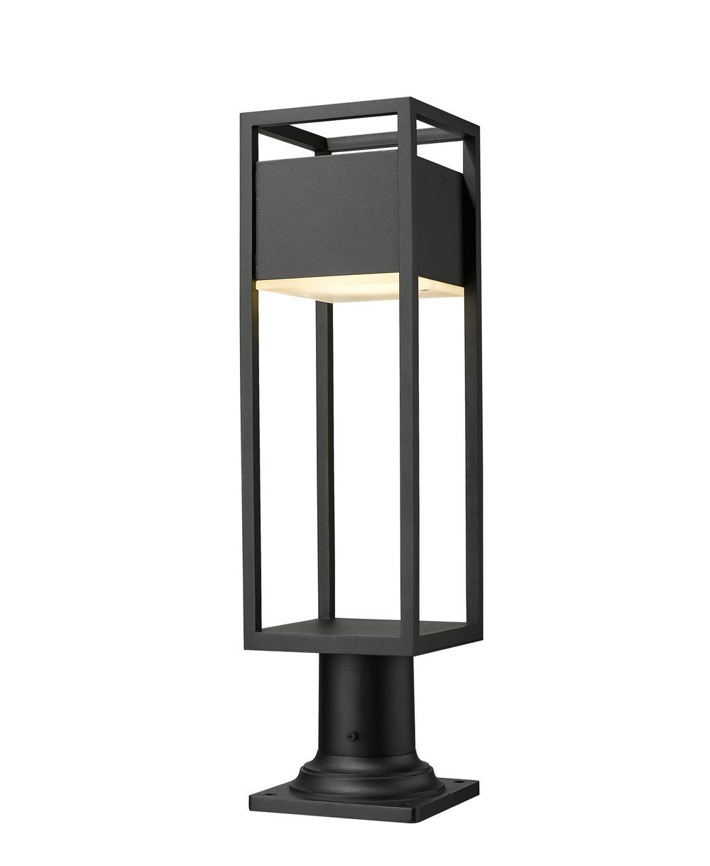 Z-Lite Canada - LED Outdoor Pier Mount - Barwick - Black- Union Lighting Luminaires Decor