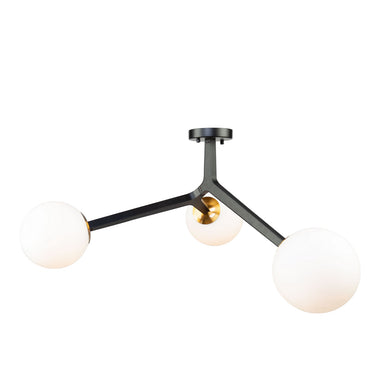 Artcraft Canada - Three Light Pendant - Ravello - Black & Harvest Brass- Union Lighting Luminaires Decor