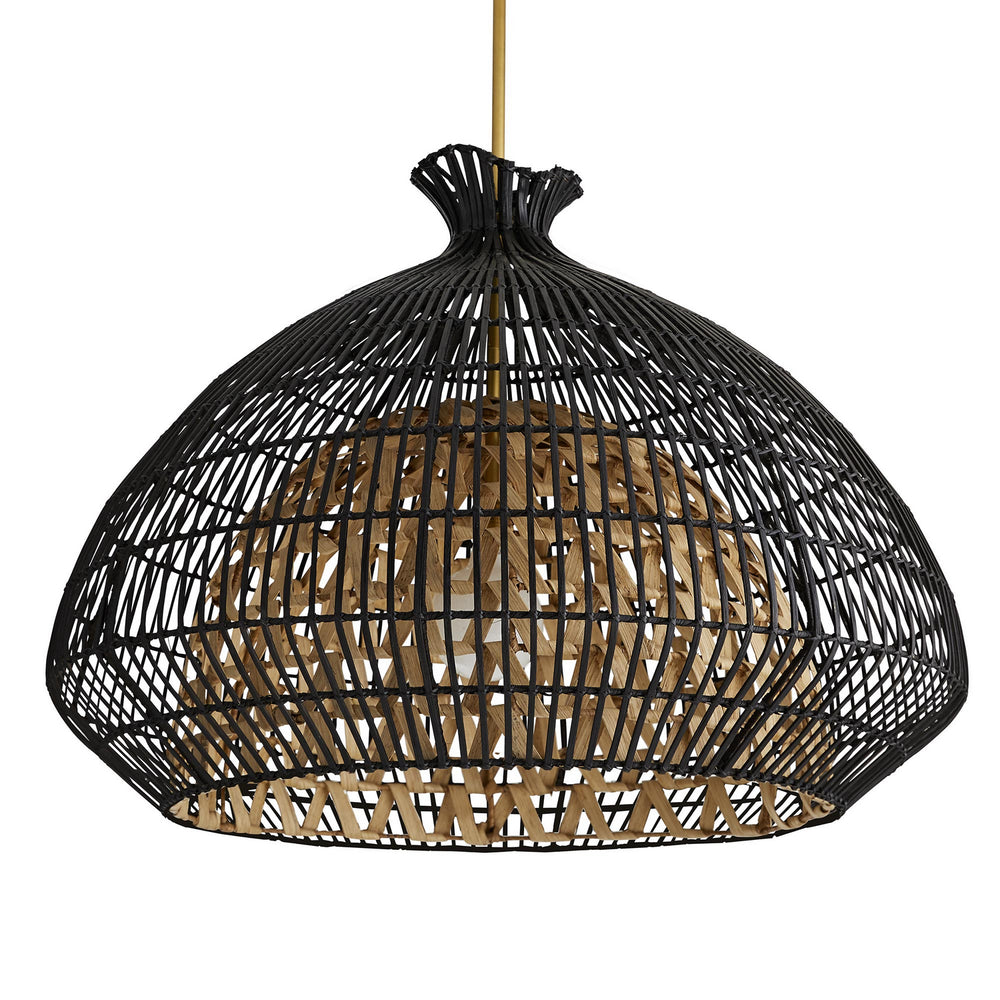 Arteriors - One Light Pendant - Rimini - Black- Union Lighting Luminaires Decor