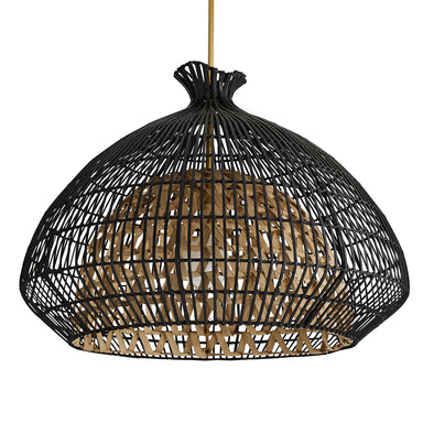 Arteriors - One Light Pendant - Rimini - Black- Union Lighting Luminaires Decor