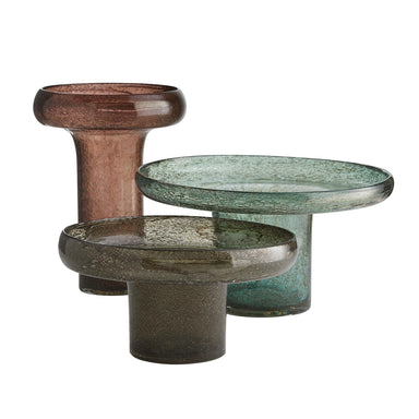 Arteriors - Vases, Set of 3 - Phoebe - Dark Smoke- Union Lighting Luminaires Decor