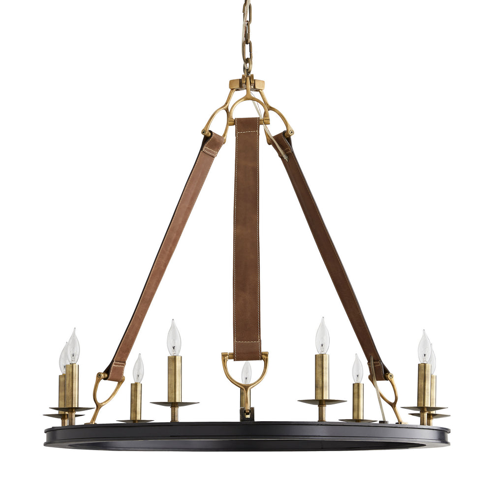Arteriors - Nine Light Chandelier - Chaney - Bronze- Union Lighting Luminaires Decor