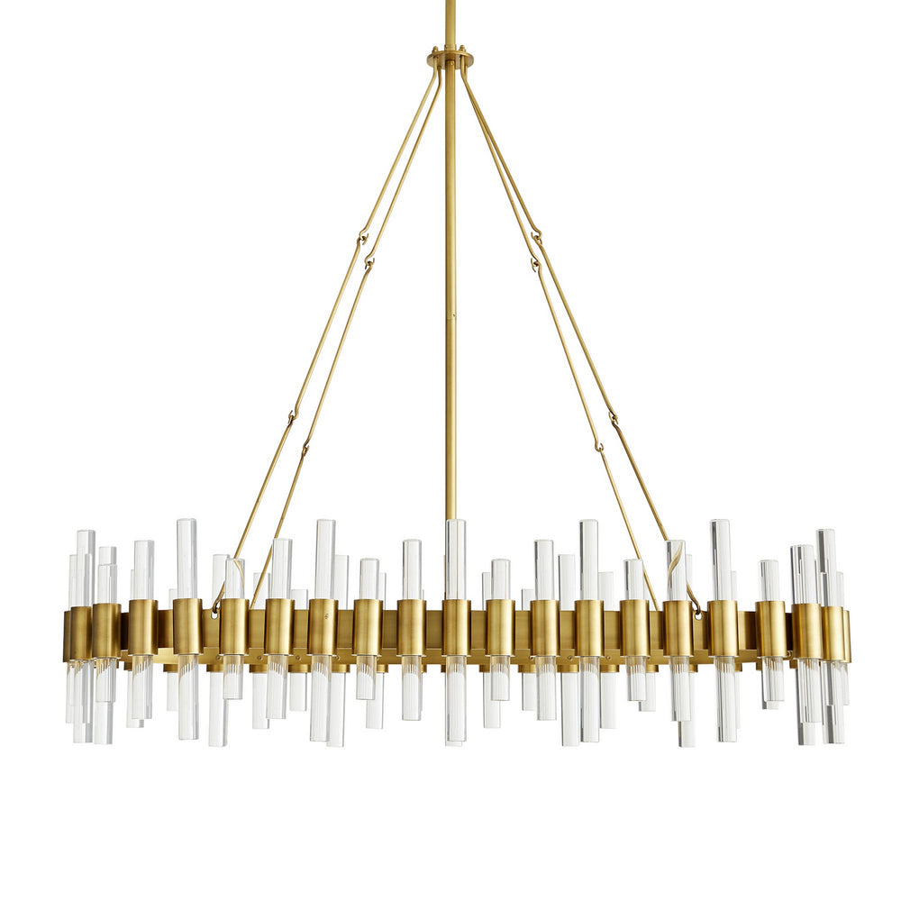 Arteriors - Ten Light Chandelier - Haskell - Antique Brass- Union Lighting Luminaires Decor