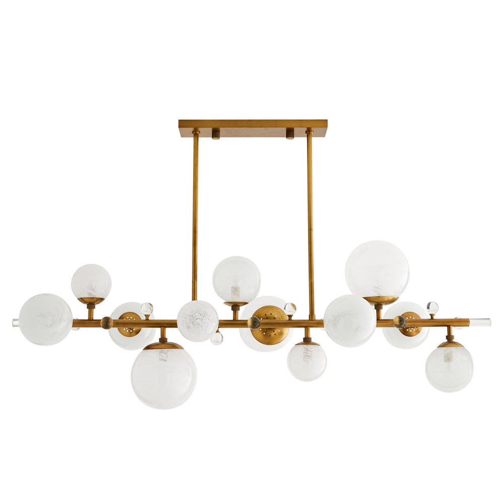 Arteriors - 12 Light Chandelier - Troon - Antique Brass- Union Lighting Luminaires Decor