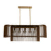Arteriors - Five Light Chandelier - Valencia - Dark Walnut- Union Lighting Luminaires Decor