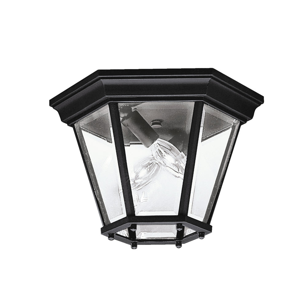 Kichler Canada - Two Light Outdoor Ceiling Mount - Madison - Black- Union Lighting Luminaires Decor