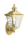 Kichler Canada - One Light Outdoor Wall Mount - Bay Shore - Polished Brass- Union Lighting Luminaires Decor