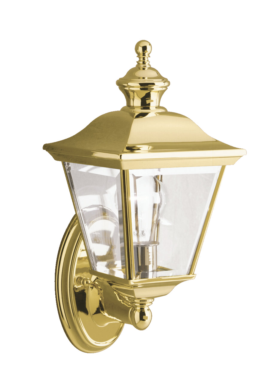 Kichler Canada - One Light Outdoor Wall Mount - Bay Shore - Polished Brass- Union Lighting Luminaires Decor