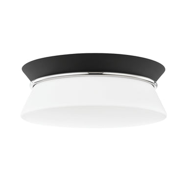 Mitzi Canada - Two Light Flush Mount - Cath - Polished Nickel/Black- Union Lighting Luminaires Decor