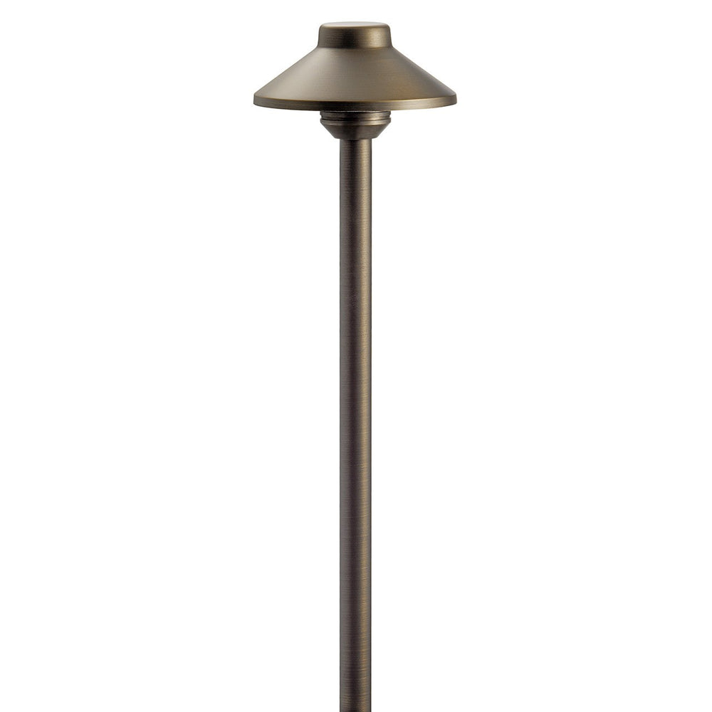 Kichler Canada - One Light Stepped Dome Path - Centennial Brass- Union Lighting Luminaires Decor