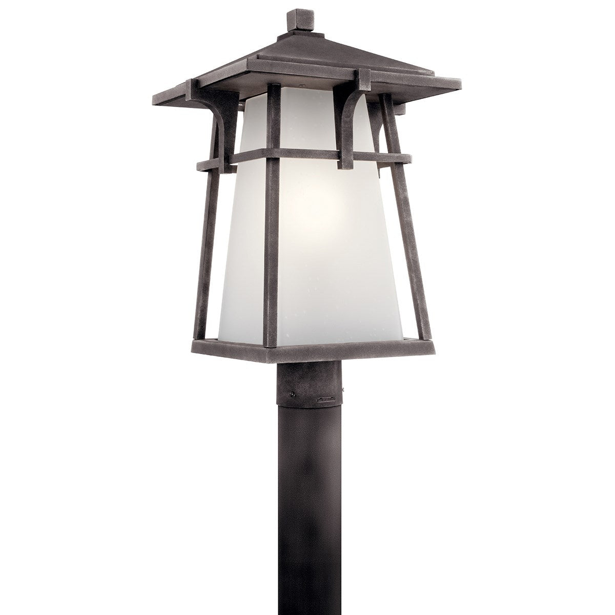 Kichler Canada - LED Outdoor Post Mount - Beckett - Weathered Zinc- Union Lighting Luminaires Decor