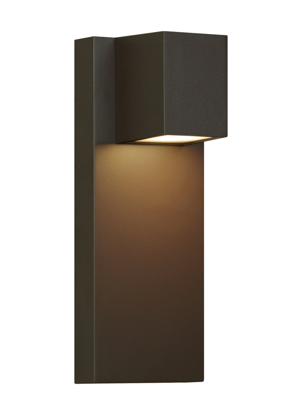 Visual Comfort Modern - LED Outdoor Wall Lantern - Quadrate - Bronze- Union Lighting Luminaires Decor