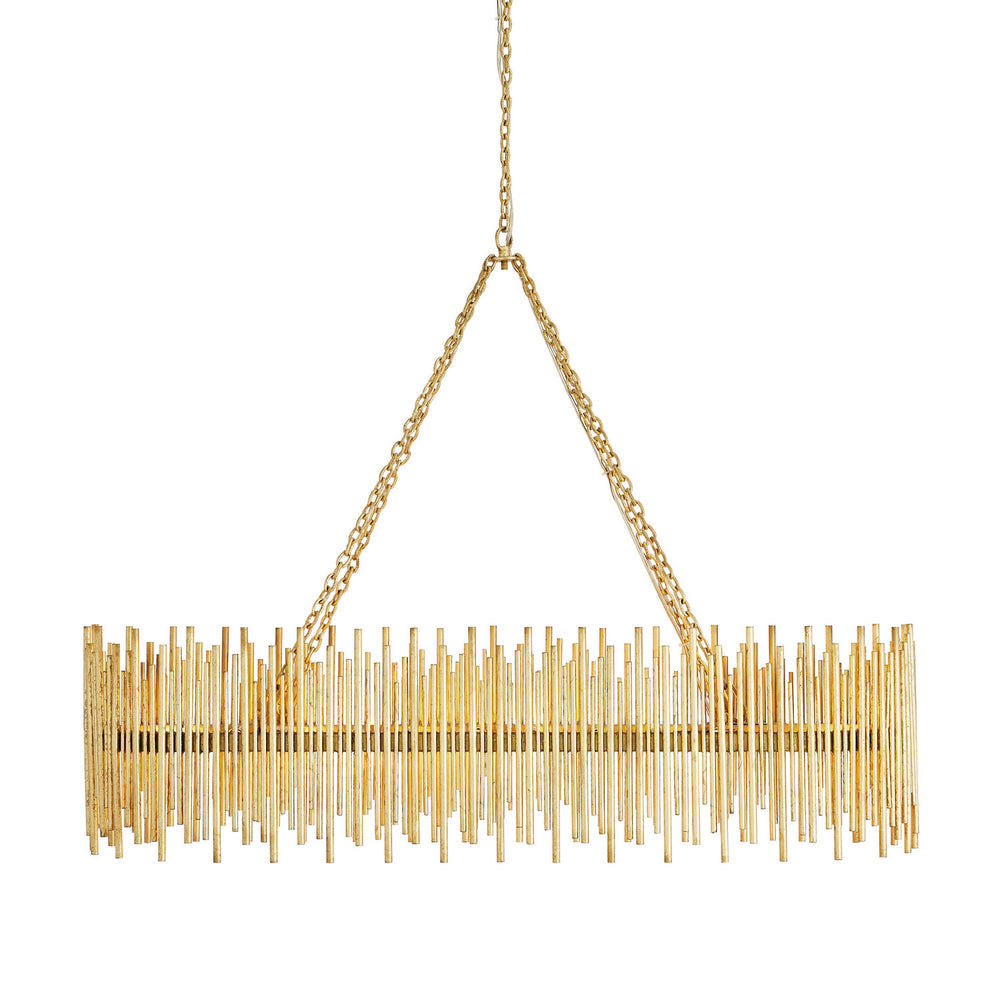 Arteriors - Ten Light Chandelier - Prescott - Gold Leaf- Union Lighting Luminaires Decor