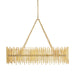 Arteriors - Ten Light Chandelier - Prescott - Gold Leaf- Union Lighting Luminaires Decor