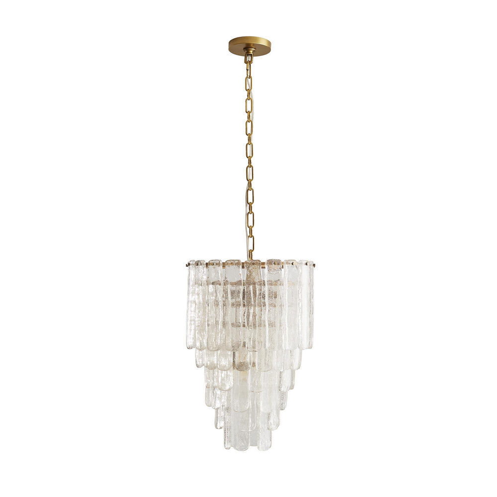 Arteriors - Three Light Chandelier - Larie - Clear- Union Lighting Luminaires Decor