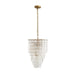 Arteriors - Three Light Chandelier - Larie - Clear- Union Lighting Luminaires Decor