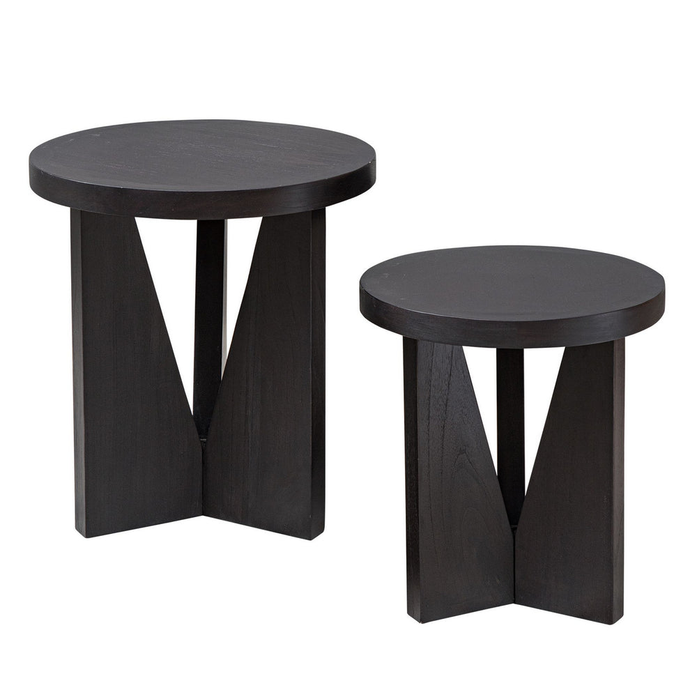 Uttermost - Nesting Tables, S/2 - Nadette - Dark Espresso- Union Lighting Luminaires Decor