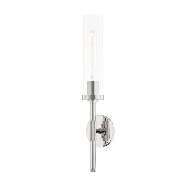 Hudson Valley - One Light Wall Sconce - Bowery - Polished Nickel- Union Lighting Luminaires Decor