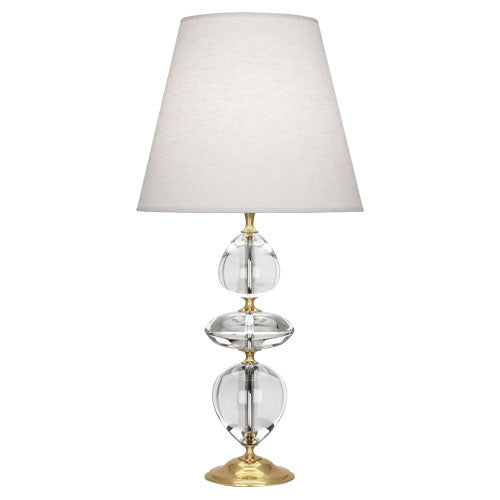 Robert Abbey - One Light Table Lamp - Williamsburg Orlando - Clear Crystal w/ Modern Brass- Union Lighting Luminaires Decor