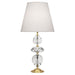 Robert Abbey - One Light Table Lamp - Williamsburg Orlando - Clear Crystal w/ Modern Brass- Union Lighting Luminaires Decor