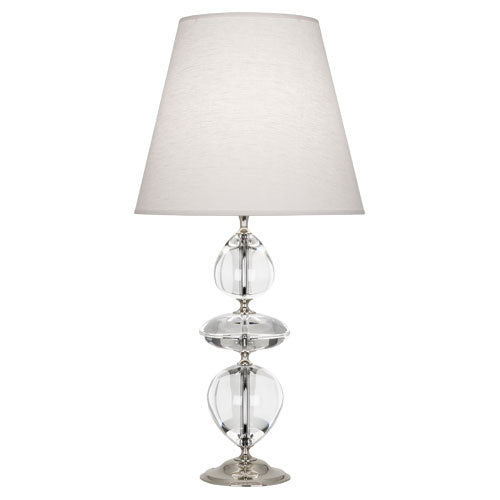 Robert Abbey - One Light Table Lamp - Williamsburg Orlando - Clear Crystal w/ Polished Nickel- Union Lighting Luminaires Decor